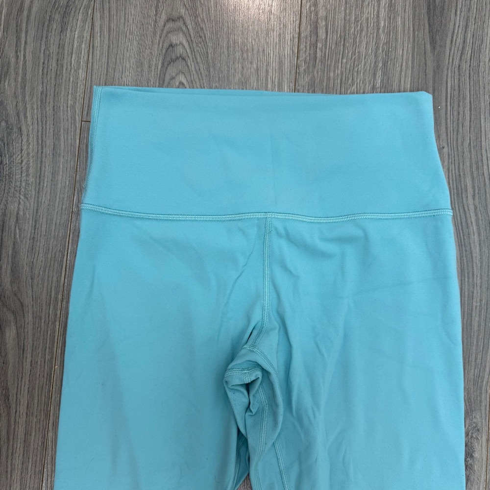 Lululemon Align High-Rise‎ Nulu Leggings Turquoise Blue Yoga Pants 28" Size 8 - Picture 3 of 13